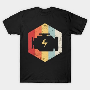 Retro Vintage 70s Engine Block Icon T-Shirt